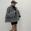 cappotto over in lana cotta bat